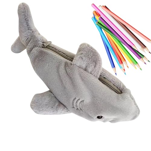 Estuche para lápices – Estuche de gran capacidad para lápices de peluche, divertido y suave con cremallera, almacenamiento multifuncional para estudiantes, colegio, sala de clase, escritorio, mochila