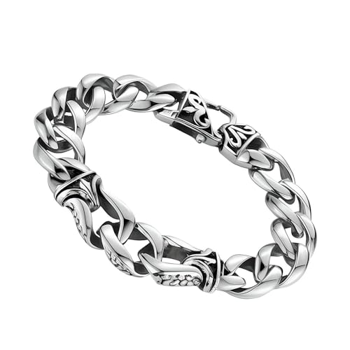 THE MEN THING TENACITY - 12" mm Pure Stainless Steel Bracelet wit...