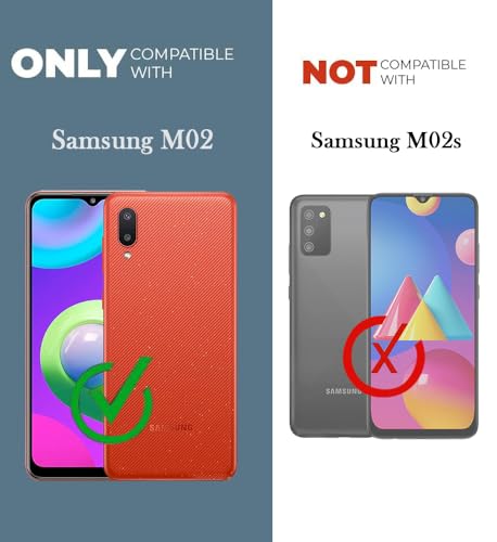 Image of Jkobi Back Cover for Samsung Galaxy M02 (Silicone Clear Shockproof Case with Camera Protection | Soft and Flexible | Transparent)