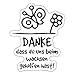 Spreadshirt Danke DASS Du Uns Beim Wachsen Geholfen Hast Abschiedsgeschenk Sticker, One Size, Mattweiß