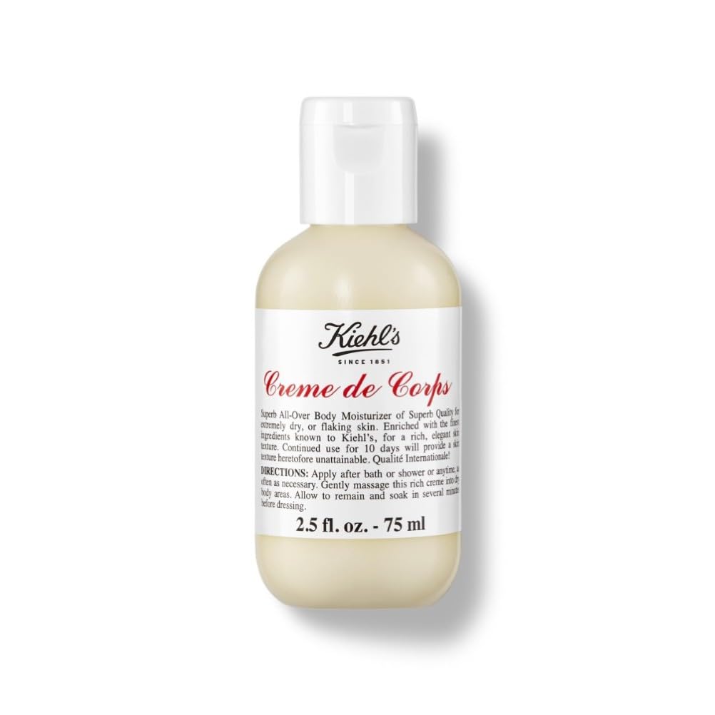 Kiehl's Creme de Corps, Rich Body Lotion, with Cocoa Butter and Shea Butter, Suitable for All Skin Types