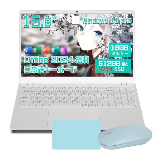 �y2026�ŐV�^�zWingame �m�[�g�p�\�R�� Windows11 Office 2024���� 15.6�C���` FHD�i1920×1080�j���{��L�[�{�[�h ��14����C���e��6500Y 16+256GB �m�[�gpc WIFI5/BT5.0/�����}�E�X/