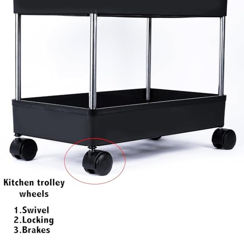 Image of E-COSMOS Plastic Multipurpose 3-Tier Floor Mount Corner Shelf Kitchen Organizer Rack /Storage Shelf /Dish Rack /Storage Rack for Kitchen (3-Tier Dish Rack)