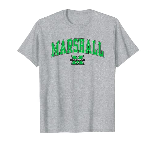 Marshall Thundering Herd Arch Over Heather Gray T-Shirt