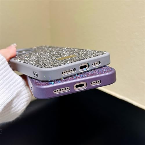 Coque iPhone 14 Pro Max diamant brillant antichoc blanc luxe 13 12 - 5