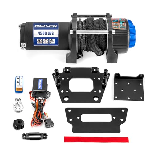 WeiSen 4500lb Electric Winch Kit with Rocker Switch and Winch Mou...