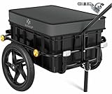 KESSER® Fahrradanhänger, Lastenanhänger, Handwagen mit Kupplung, Hochdeichsel, für Fahrrad...