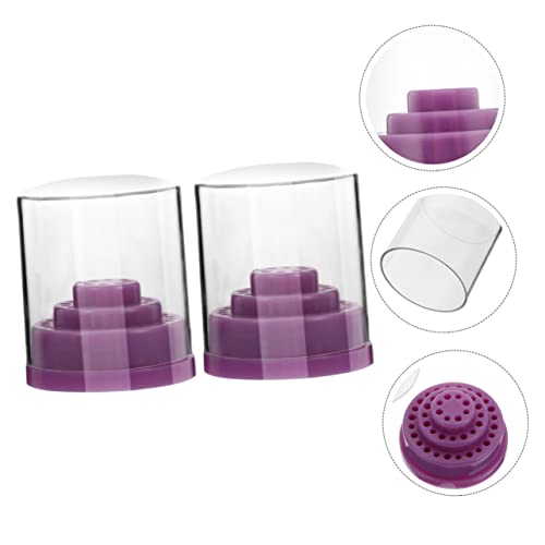 MUSISALY 48 Hole Nail Drill Bit Storage Box Drill Bit Display Case for Household Drill Stand Drill Accessory