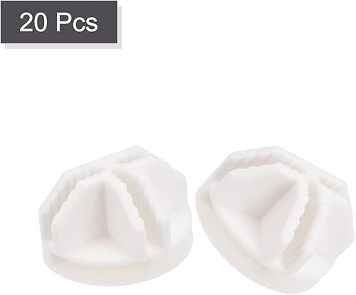 Miniatura 3 de uxcell Conectores de cubo de alambre de plástico, clip de hebilla de rejilla de 1.496 x 0.906in para organizador de gabinete de estanterías de