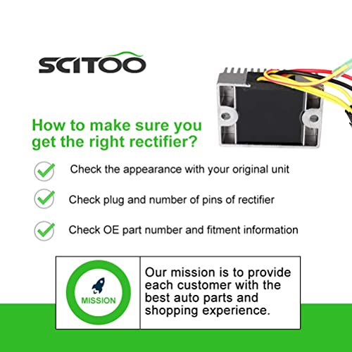 Scitoo 74711-08 489255 Voltage Regulator Rectifier 2010-2014 For Polaris Ranger 400 2010-2012 For Polaris Scrambler 500 #TOP5