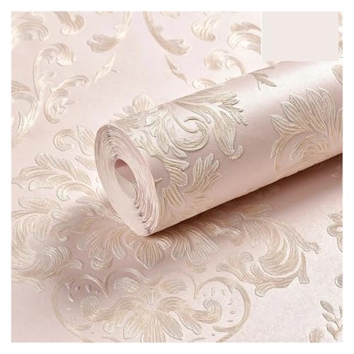 Papel tapiz floral 3D para dormitorio de niña y decoración dulce de habitaciones infantiles