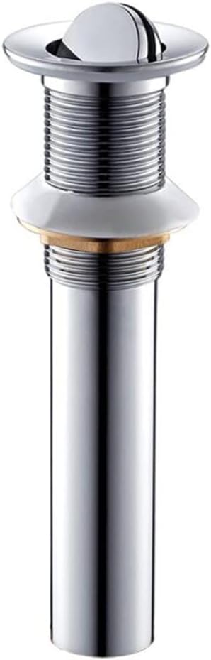 Bathroom Accessories Up Drain Chrome Basin Sink Waste Strainer with/Without Overflow