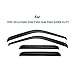 Window Visors Rain Guards for 1999-2016 Ford F250 F350 F450 F550 Super Duty, Out-Channel Window Vent Wind Deflectors Visors Shades for 99-16 F-250 F-350 F-450 F-550 SuperCrew Cab
