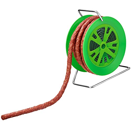 WURSTBARON® Wurst Kabeltrommel im Gartenschlauch Design, 3,5m Wurst nach Krakauer Art, hochwertige Qualität und rauchiges Aroma, lustiges Geschenk, 240 g – Bild 5