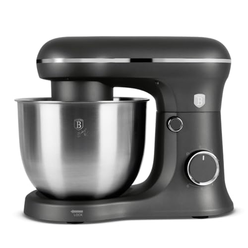 Berlinger Haus Robot de cocina de 1500 W, Antracita, Multifuncional, Ayudante de Cocina Mezcla, Mezcla, Mezcla, Triturar, Triturar, Batidora de Alto Rendimiento para la Cocina Moderna