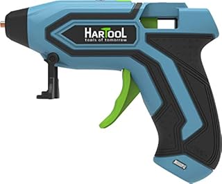 HARTOOL Akku-Heißklebepistole 3.6 V Lithium-Ionen-Heißkleber Pistole mit USB-Ladegerät, 30 Klebesticks 7 mm Heißklebestift DIY Handgefertigte Heißklebepistole