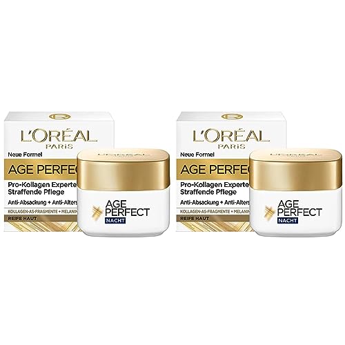 L'Oréal Paris Straffende Nachtpflege für reife Haut, Anti-Aging...