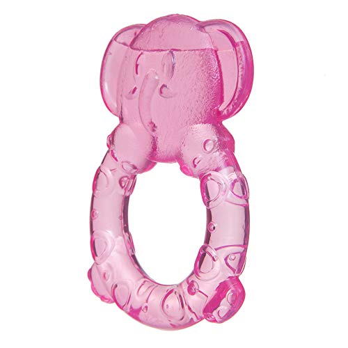 Girotondo Baby Mordedor Com Água Zoo Elefantinho, Rosa Transparente