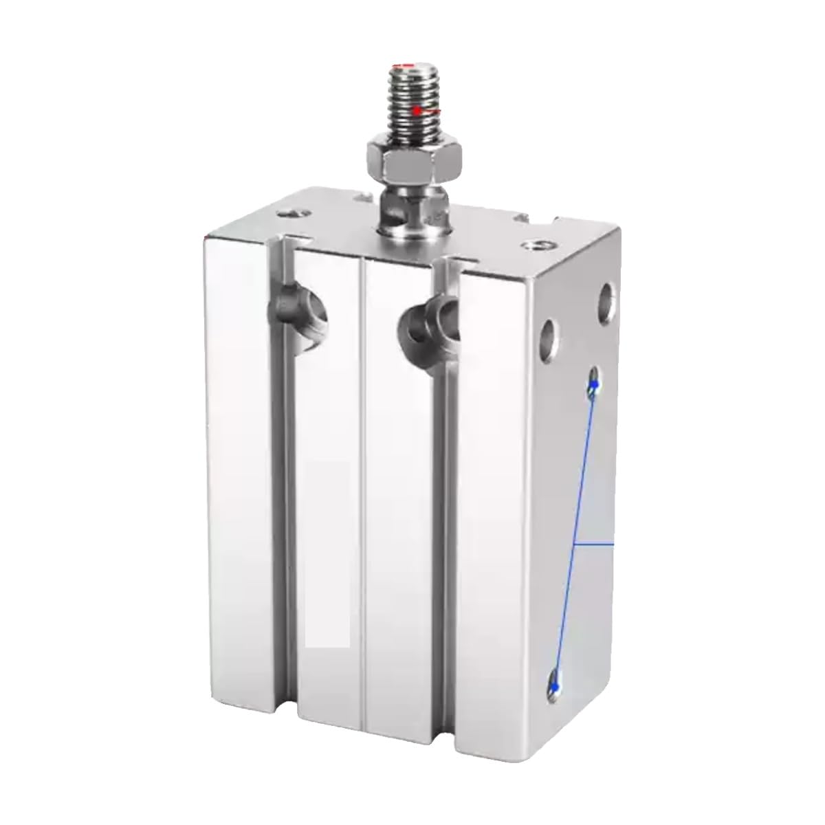 Petit cylindre MD10/16/20/25/32 actionneur pneumatique en alliage pour CAO industrielle