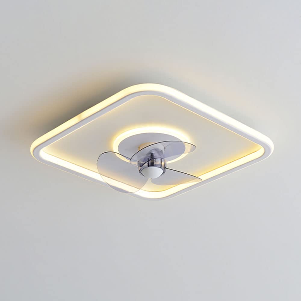Ventilateur de plafond discret pour chambre avec éclairage LED 65W variable et moteur muet
