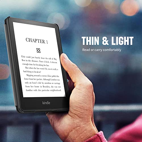 TiMOVO Custodia Compatibile con All-New Kindle Paperwhite (6.8", 11th Generation, 2021 Release), Custodia Rigida Sottile in PC, Custodia con Chiusura Magnetica, Auto Sveglia/Sonno, Nero - Image 8