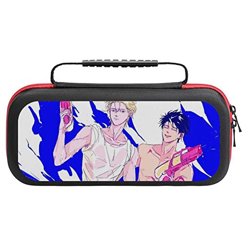Switch ケース かわいい BANANA FISH バナナフィッシュ A英 奥村 英二 スイッチ ケース switch カバー 全面保護 Switch バッグ 防塵 耐衝撃 収納バッグ Switch本体/ゲームカード20枚/Joy-Con/ケーブル&イ