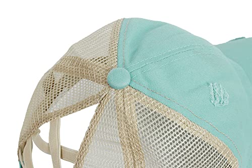 Gorra ajustable con ponytail y diseño desgastado miniatura 5