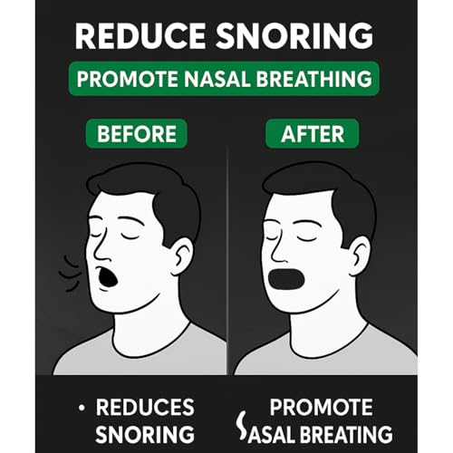 Image of 30 Pcs Sleep Strips Mouth Tape for Sleeping - Anti-Snoring Strips for Nose Breathing, Snore Reduction & Better Sleep | Hypoallergenic Adhesive Mouth Stickers for Kids & Adults (30 Pcs Sleep Mouth Strips)