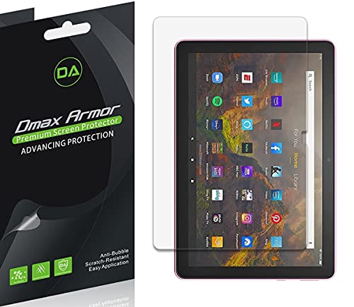 (3 Pack) Dmax Armor Designed for All-New Fire HD 10 / Fire HD 10 Plus Tablet 10.1 inch (11th Generation, 2021 Release) Screen Protector, Anti Bubble High Definition Clear Shield