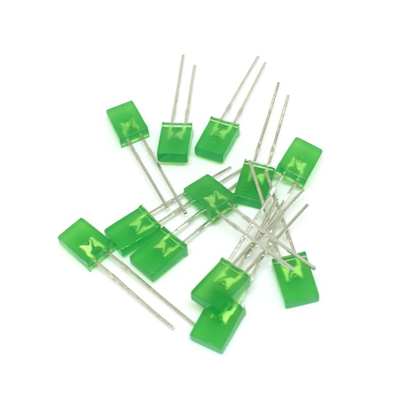 Wiring Connecting Terminals - 100pcs Green Light-Emitting diodes Green Turn Green 2 * 5 * 7 Square led