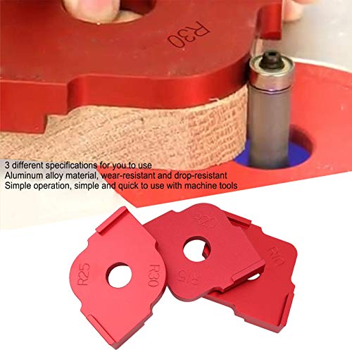 Routers for Woodworking, 3pcs Radius Jig Router Templates Corner Radius ...