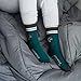For Bare Feet NFL Youth 4 Stripe Deuce Crew Sock, Jacksonville Jaguars, One Size