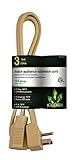 GoGreen Power GG-25603 14/3 3' SPT A/C Extension Cord - Beige