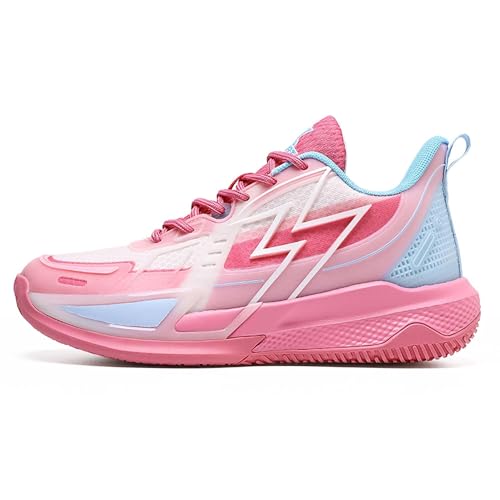 Unisex Sports Basketball Shoes Wear-Resistant Anti Slip Shock-Absorbing Rebound Outdoor Couple Fitness Training Shoes