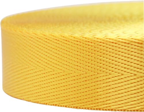 Image of Nylon Webbing Straps, 1 Inch Wide Heavy Duty Nylon Strap, Durable Flat Rope Webbing, 10 and 25 Yard Roll for Backpack Strapping, Tie-Down, Dog Leash, 18 Vibrant Colors