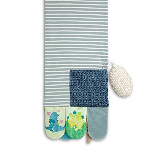 DEMDACO Mommy & Me Vibrant Colorful 9.5 x 52 Inch Soft Polyester Fabric Tactile Textured Whimsical Activity Fashion Scarf3