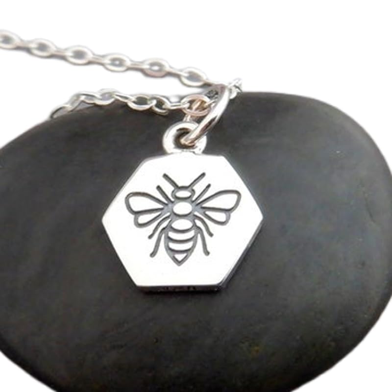 Tótem animal de abeja en plata fina, el regalo ideal de joyería delicada