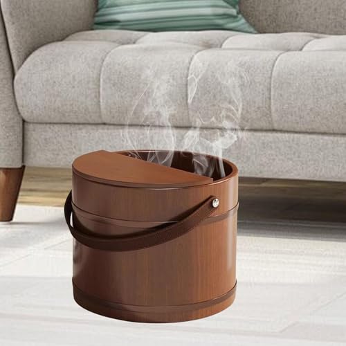 Cubo para baño de pies en madera natural para un cuidado general premium 7