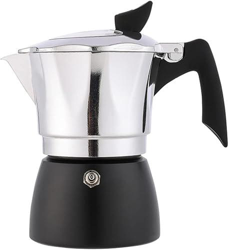 Estufa para cafetera, máquina de café italiano, adecuada para un delicioso expreso, olla de moca de cubierta transparente de doble color, olla