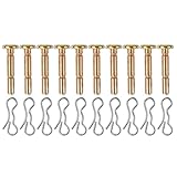 Anneome Set da 10 Pezzi Perni di Taglio e Coppiglie in Acciaio Inox per Spazzaneve Accessori di Ricambio Resistenti e Leggeri Protezione Scatola Cambio Spazzaneve Pezzi di Ricambio