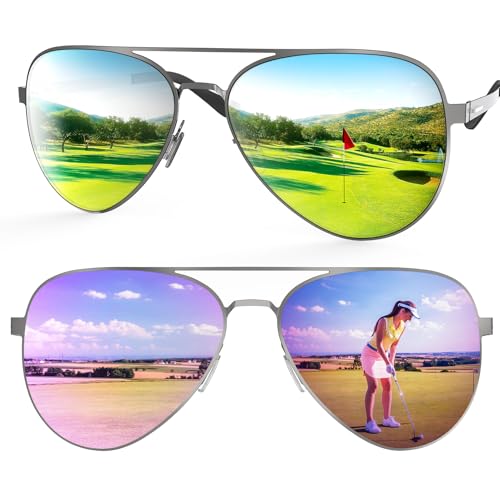 Golf Sunglasses for Men, Polarized Lenses for Green Reading, Lightweight & Stylish for Golfing, Fishing & Driving