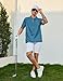 Lxopogk Mens Funny Golf Shirts Short Sleeve Performance Polo Shirts Moisture Wicking Quick Dry Athletic Golf Polo Blue-a