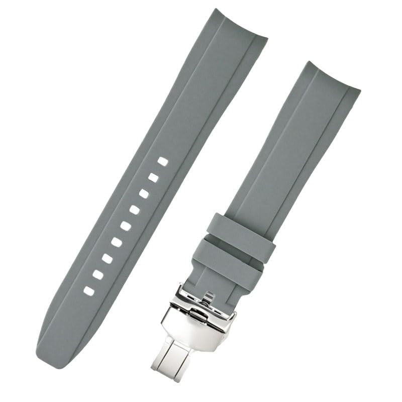 Bracelet silicone gris 22mm pour montre Tissot Le Locle Carson