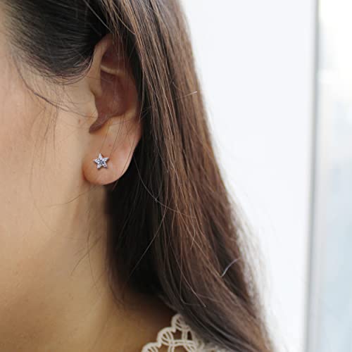 1/4 Ctw Natural Diamond Stud Earrings set in 925 Sterling Silver4