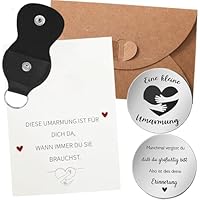 Xinfin Eine Kleine Umarmung Glücksbringer mit Tasch, Aufmunterung Motivationsgeschenke Schulabschluss Zeugnis Geschenke Gute Abschluss für Freundin Kinder Kollegen Frau