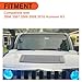 ECOTRIC Black Hood Vent Hood Louver Compatible with 2006-2010 Hummer H3 Air Vent Grille Panel Replace for Part Number GM 20880500 15231746 15836982 15298497