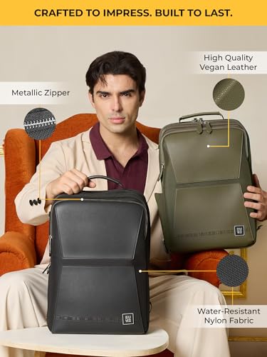 Image of EUME Premium 15.6 in Laptop bags for Men & Women Office Use | Stylish Backpack Bag | Spacious Backpack for Travelling | 24L Omega
