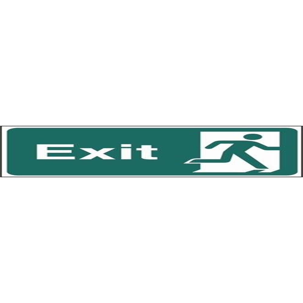 Stalwart W308 Exit Sign, Self Adhesive, Vinyl, 150 mm x 300 mm