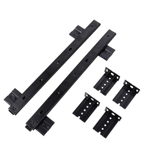 Rieles de acero y correderas para cajón de teclado con rodamientos de bolas 2