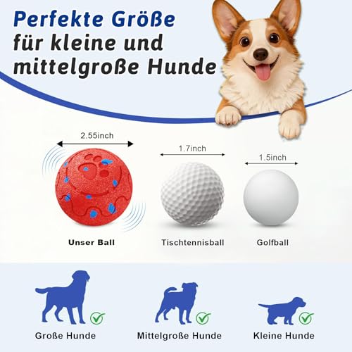Interaktives Hundespielzeug, Hundeball Dog Toys, Hundeball Unzerstörbar